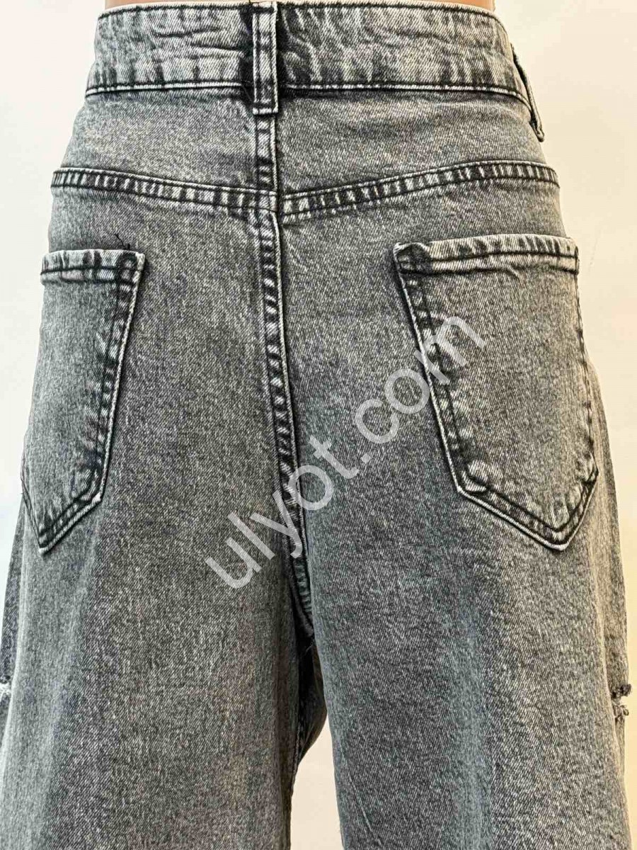 ШОРТЫ JEANS DENIM (30-36) СЕРЫЙ 3385