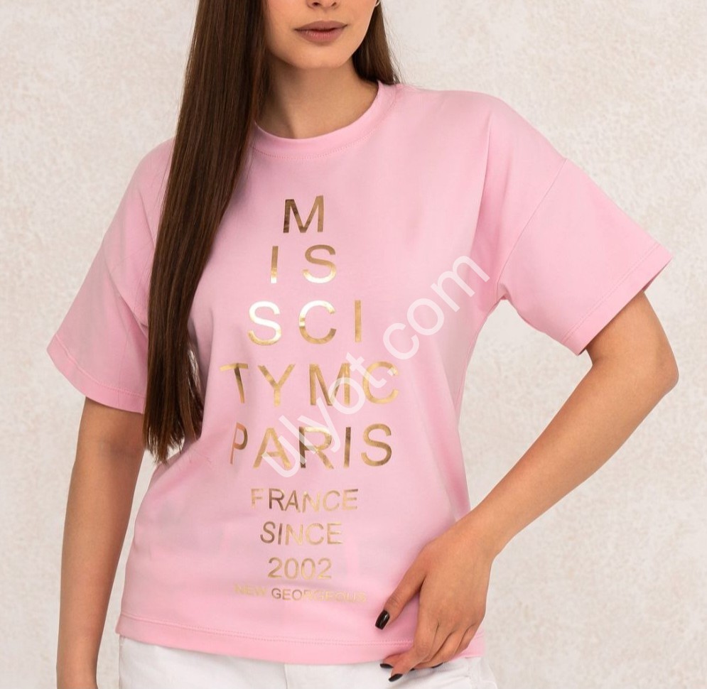 ФУТБОЛКА (S-L) PARIS РОЗОВЫЙ 