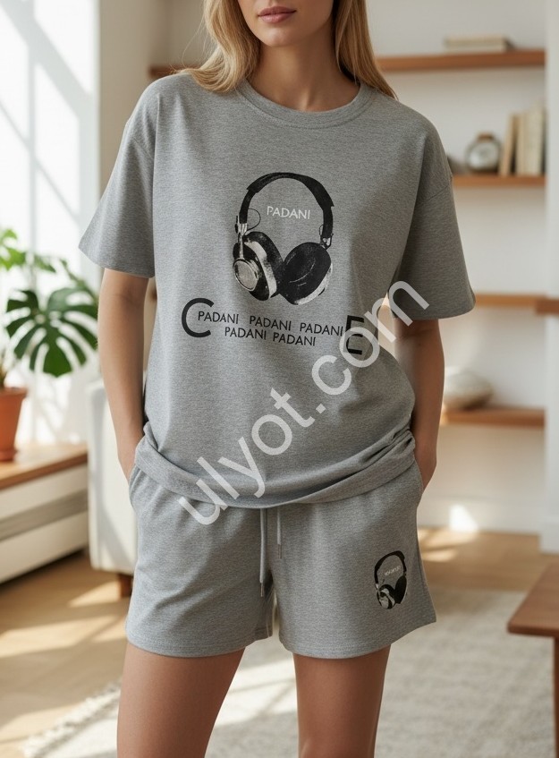 КОСТЮМ (M-XL) СЕРЫЙ 1085