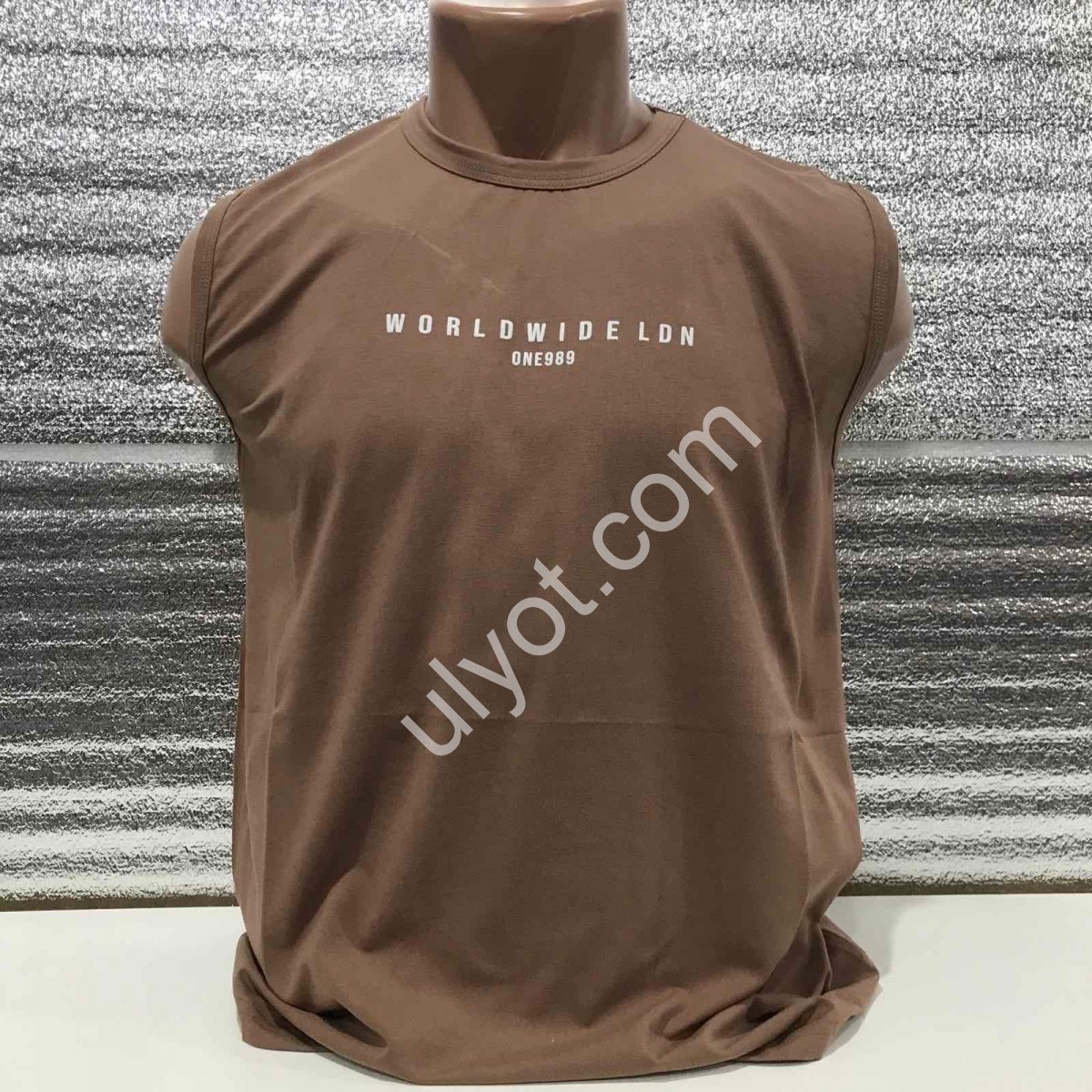 МАЙКА WORLDWIDE (M-2XL) КОФЕ 