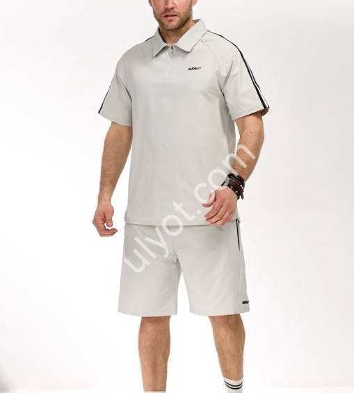 КОСТЮМ AUDSA (M-3XL) СВ.СЕРЫЙ A161