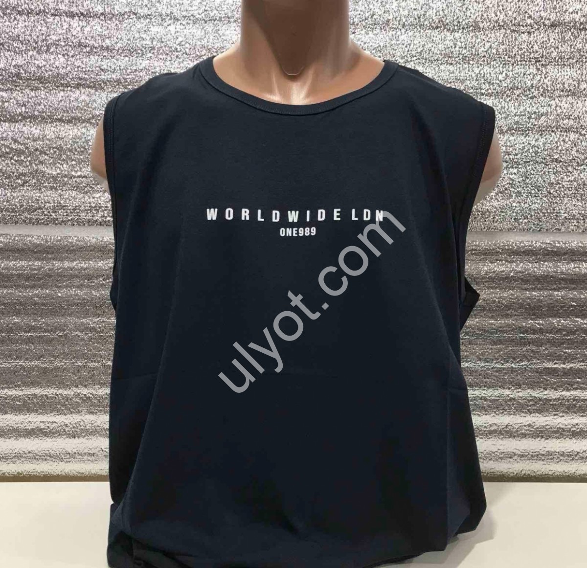 МАЙКА WORLDWIDE (M-2XL) Т.СИНИЙ 