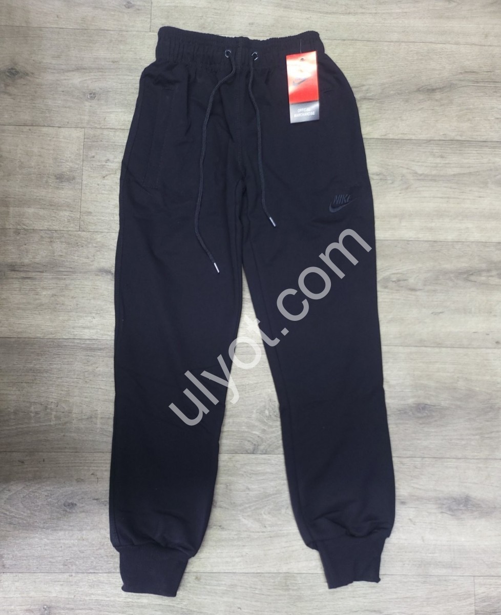 СПОРТ. ШТАНЫ N02 (36-44) МАНЖЕТ ЧЕРНЫЙ 