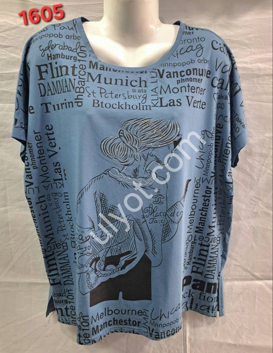 ФУТБОЛКА (ONESIZE 58-60) МИКС 1605