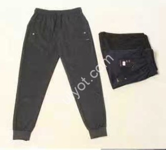 СПОРТ.ШТАНИ (M-3XL) МАНЖЕТ Т.СИНІЙ 2877
