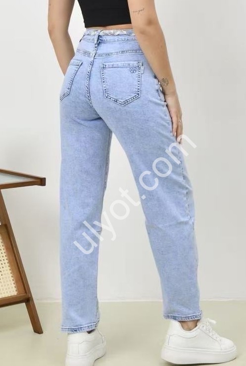 ДЖИНСЫ DERUN (25-30) ГОЛУБОЙ 8565