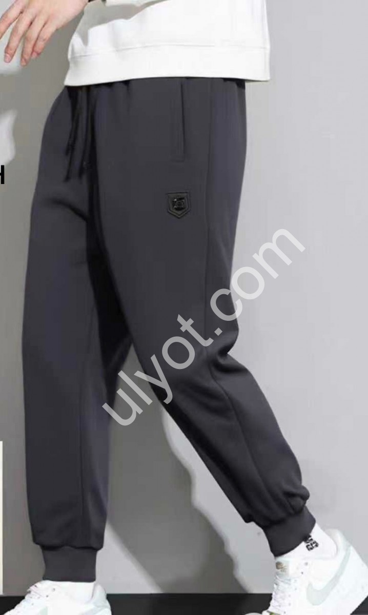 СПОРТ.ШТАНИ (M-3XL) МАНЖЕТ Т.СИНІЙ 2871