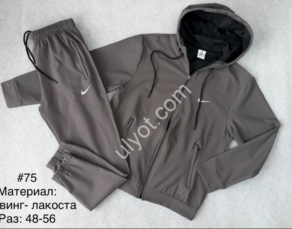 СПОРТ.КОСТЮМ N02 (48-56) МАНЖЕТ СЕРЫЙ 75