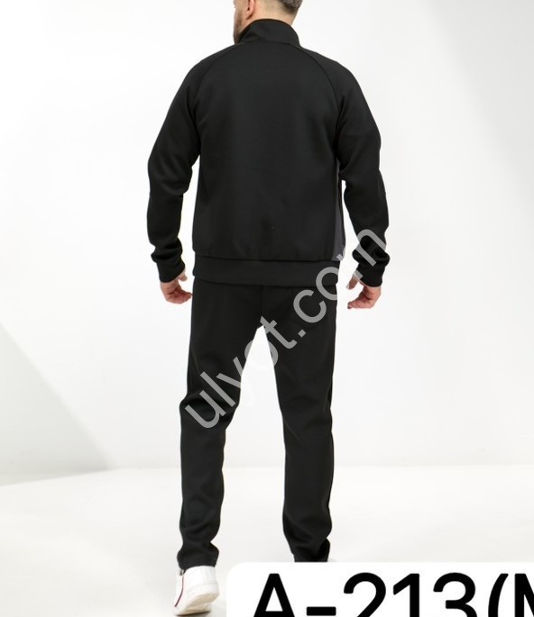 КОСТЮМ AUDSA (M-3XL) ПРЯМОЙ ЧЕРНЫЙ A213