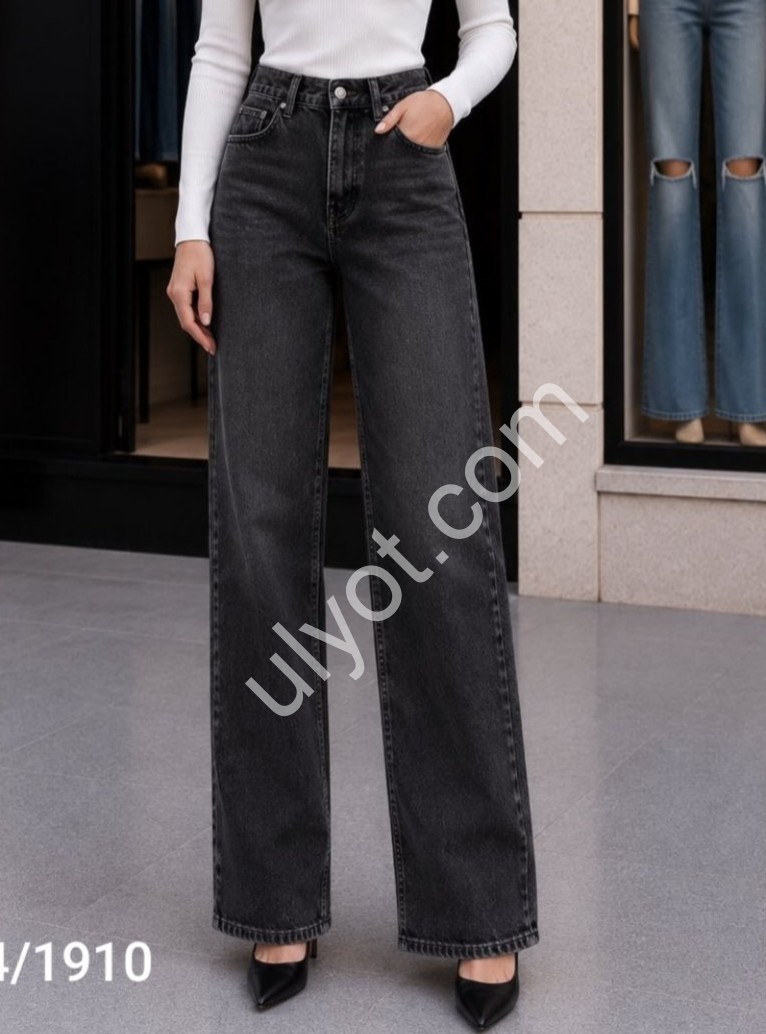 ДЖИНСЫ WOMAN DENIM (34-42) ГРАФИТ 2064/1910