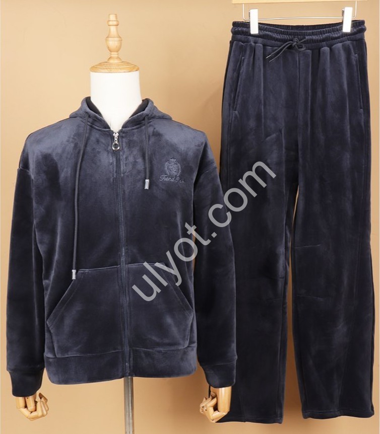 КОСТЮМ JJF (L-4XL) МЕХ ПРЯМОЙ КОРИЧНЕВЫЙ 7011