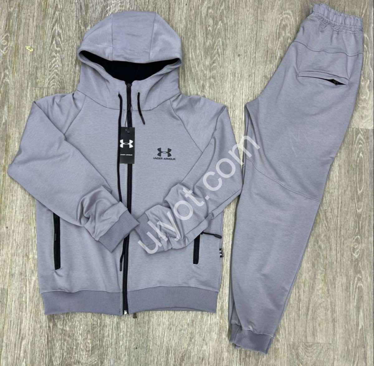 СПОРТ.КОСТЮМ U18 (M-3XL) МАНЖЕТ СЕРЫЙ 307