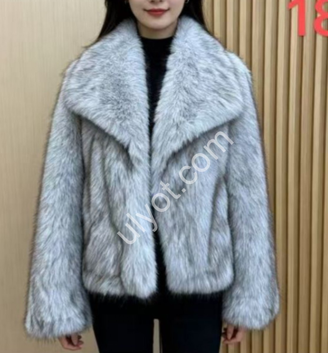 ПОЛУШУБОК (L-2XL) МОЛОЧНИЙ 1807