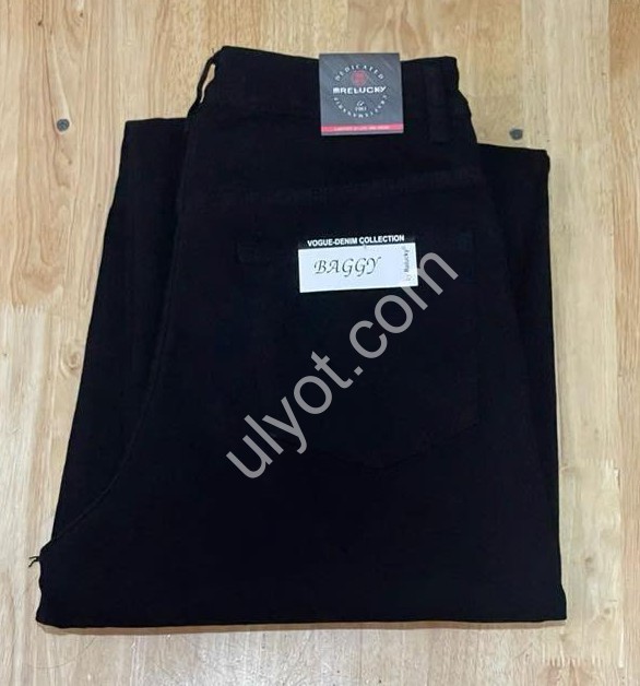 ДЖИНСЫ RELUCKY (28-33) ЧЕРНЫЙ B0181