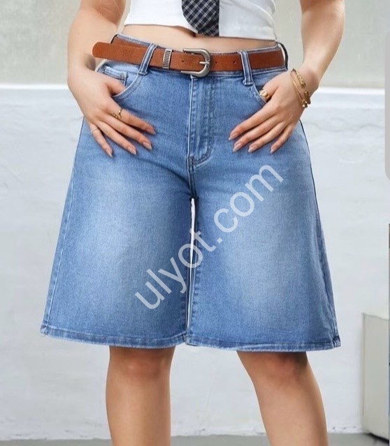 ШОРТЫ M.SARA (M-4XL) СИНИЙ 959