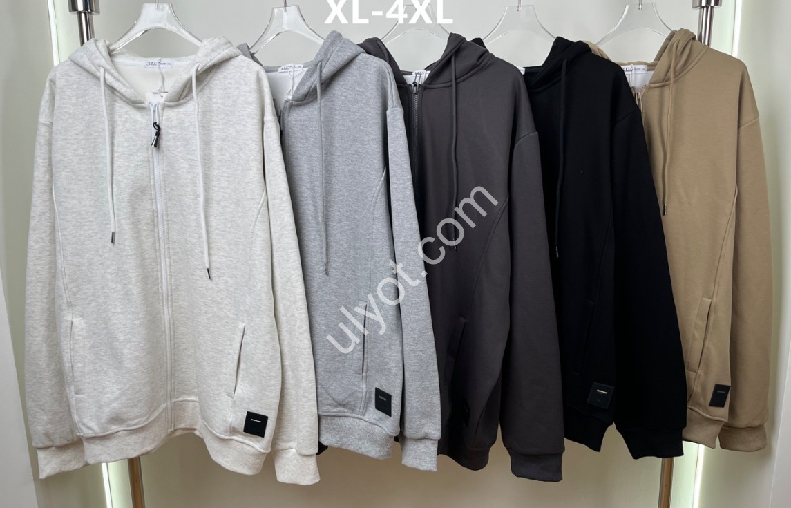 ХУДИ (XL-4XL) ФЛИС ГРАФИТ 913