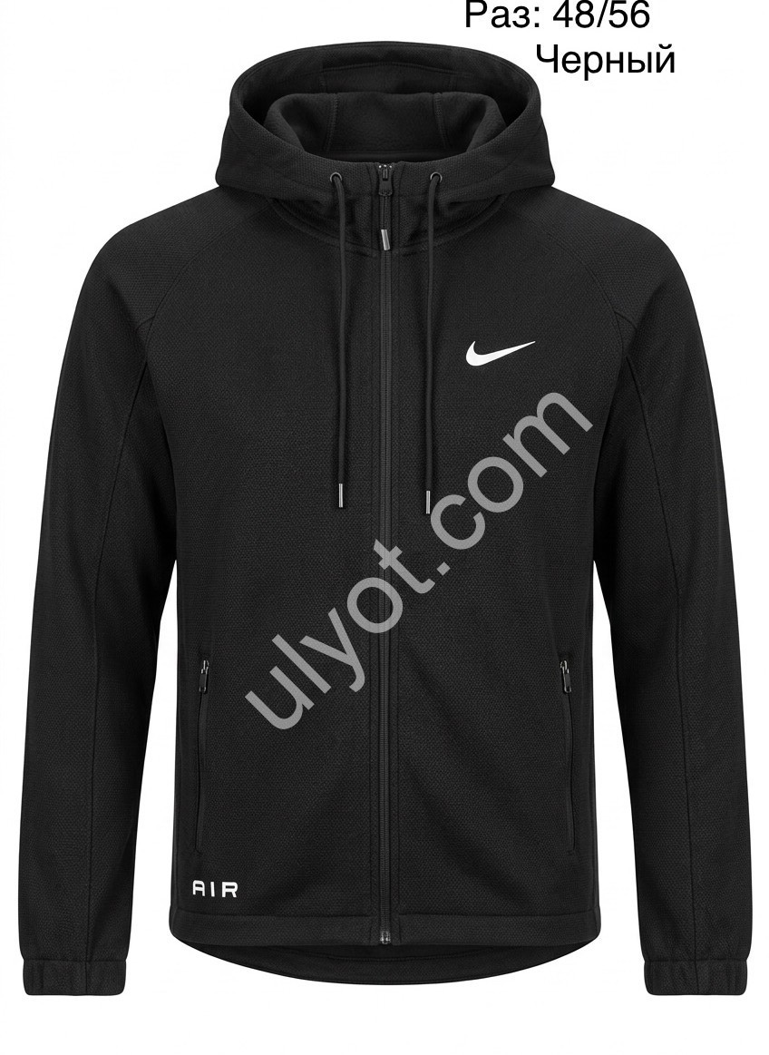 СПОРТ.КОФТА N02 (48-56) ФЛИС ЧЕРНЫЙ 43