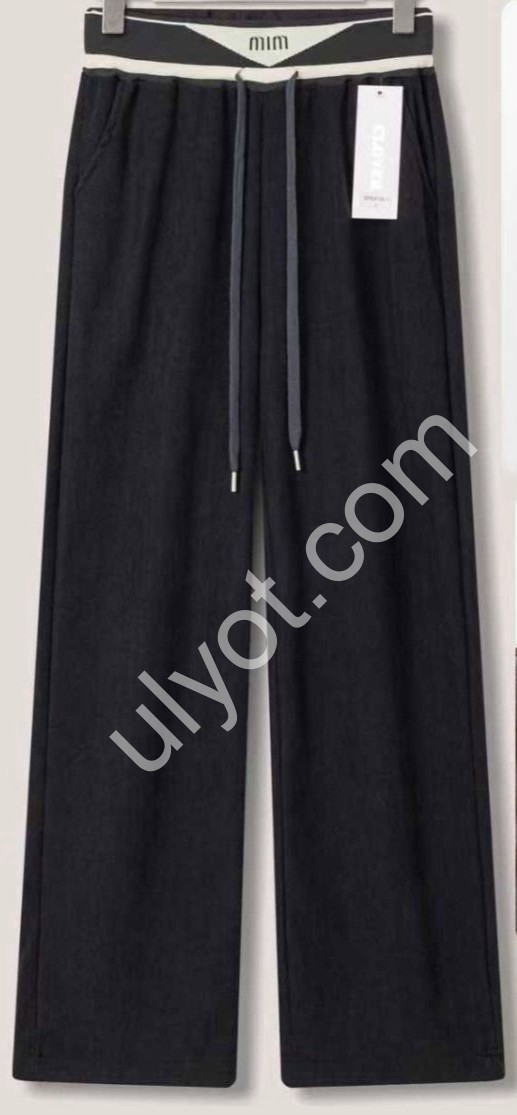ШТАНЫ (L-3XL) ПРЯМОЙ ШОКОЛАД 69106