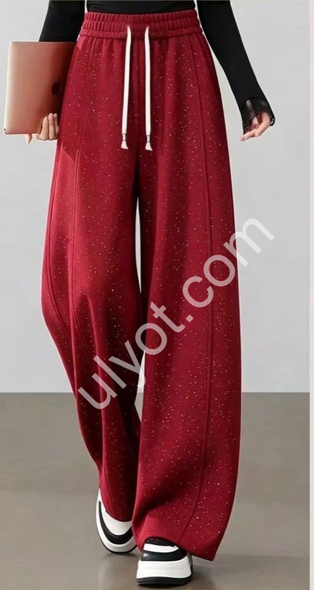 ШТАНЫ (L-3XL) ПРЯМОЙ КАМНИ ЧЕРНЫЙ 69151
