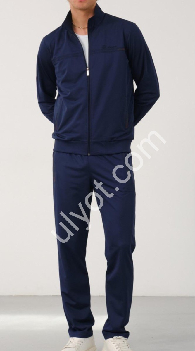 CПОРТ.КОСТЮМ (M-3XL) ПРЯМОЙ Т.СИНИЙ 71019