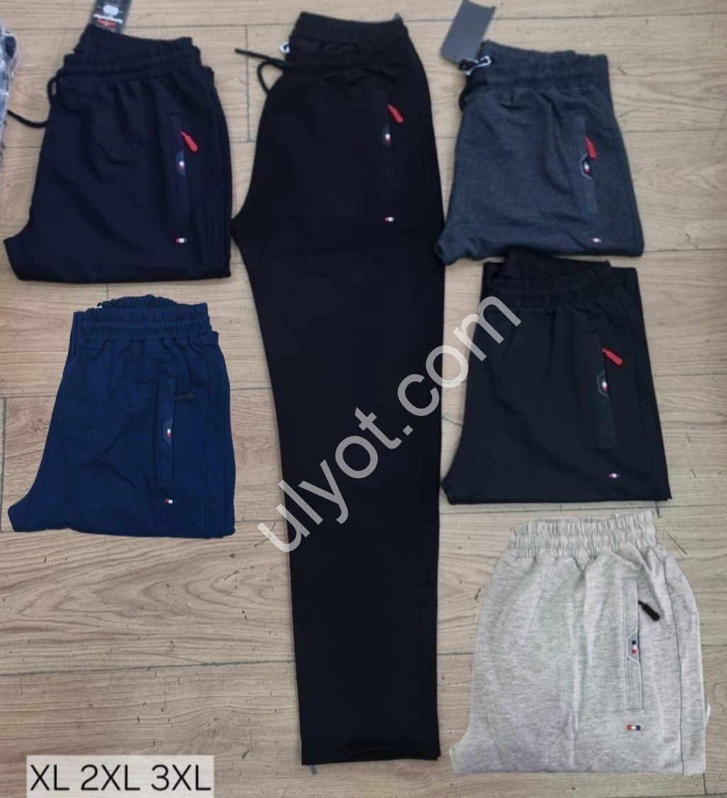 CПОРТ.ШТАНЫ (XL-3XL) ПРЯМОЙ Т.СИНИЙ 5846