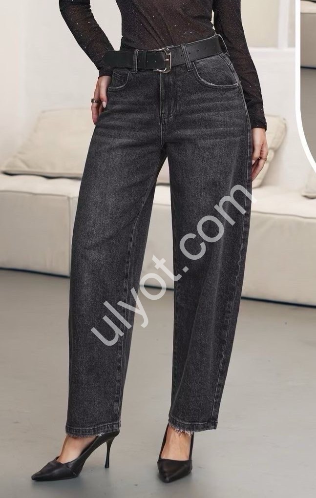 ДЖИНСЫ M.SARA (XS-XL) Т.СЕРЫЙ 1830