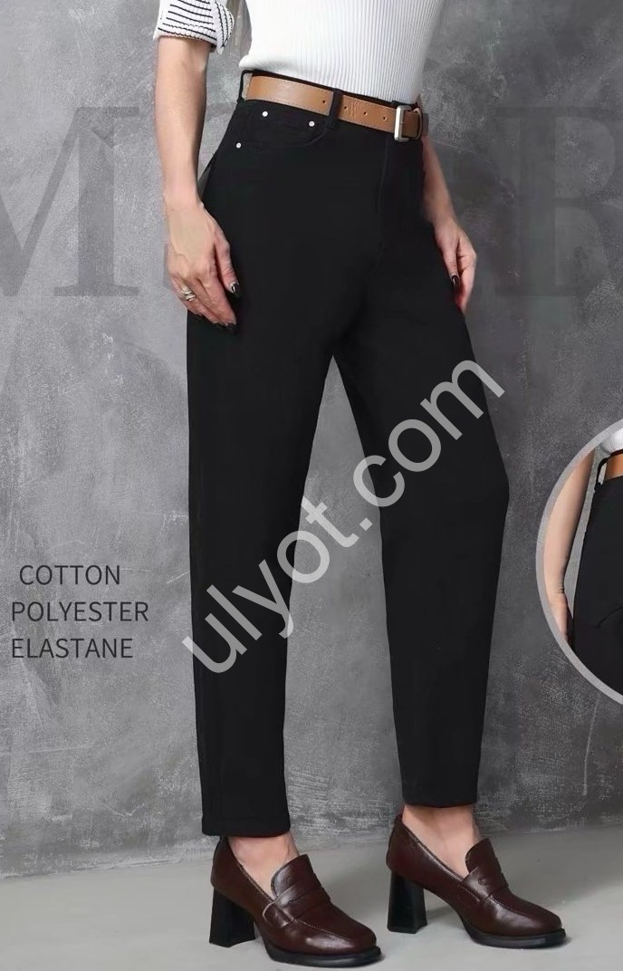 ДЖИНСЫ M.SARA (XS-XL) ЧЕРНЫЙ 153-13