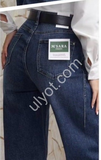 ДЖИНСИ M.SARA (XS-XL) Т.СИНІЙ 1185-2