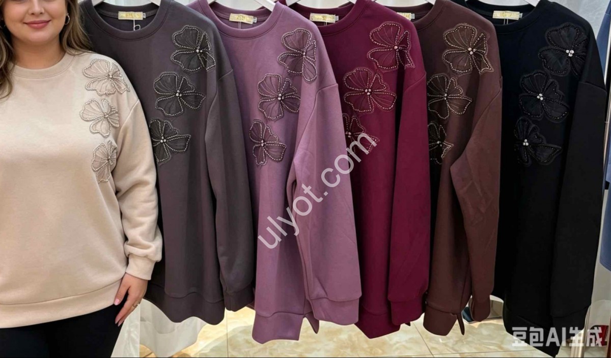 СВИТШОТ (ONE SIZE 54-58) МИКС 551