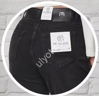 ДЖИНСИ M.SARA (XS-XL) ЧОРНИЙ 5137-A