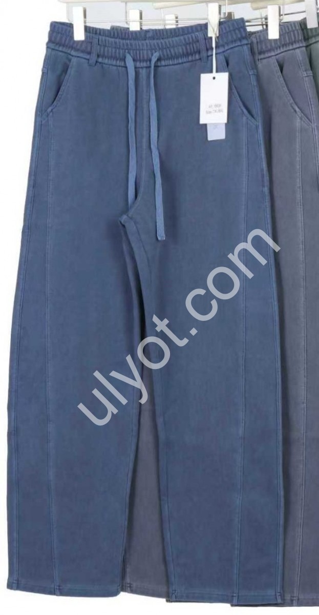 ШТАНИ (7XL-10XL) ФЛІС ПРЯМИЙ МІКС 6808