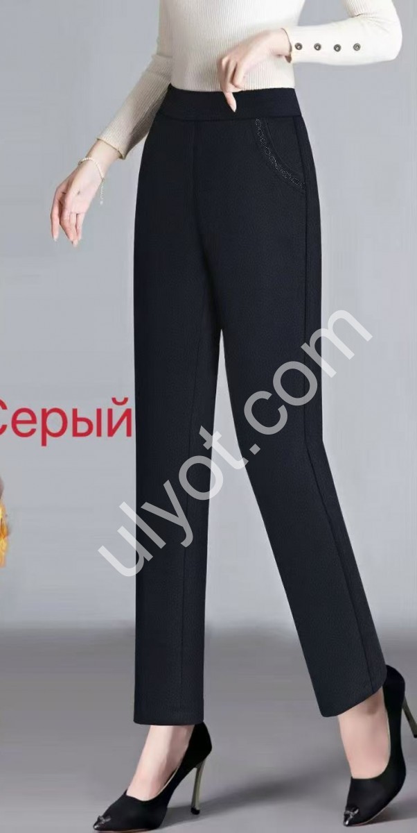 БРЮКИ (54-60) МЕХ СЕРЫЙ 932-1
