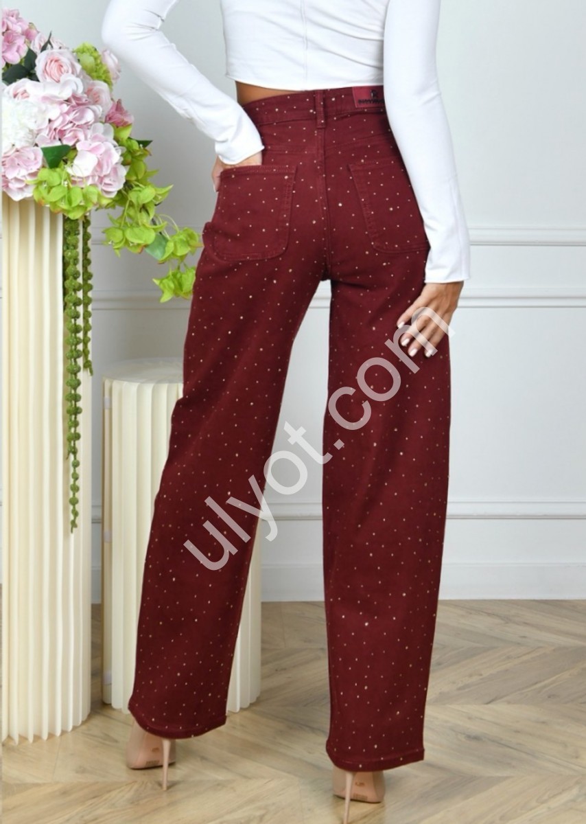ДЖИНСЫ RTROOSS (25-30) КАМНИ БОРДО 6195