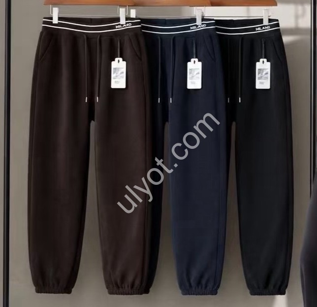 ШТАНИ (4XL-7XL) Хутро МАНЖЕТ ЧОРНИЙ 9164