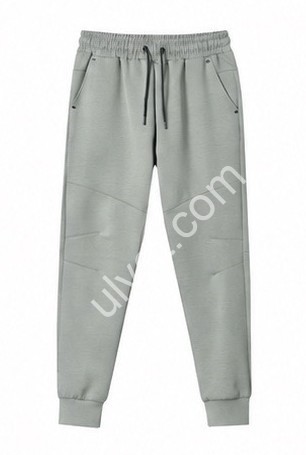 СПОРТ.ШТАНЫ (M-3XL) ФЛИС МАНЖЕТ СВ.СЕРЫЙ 286
