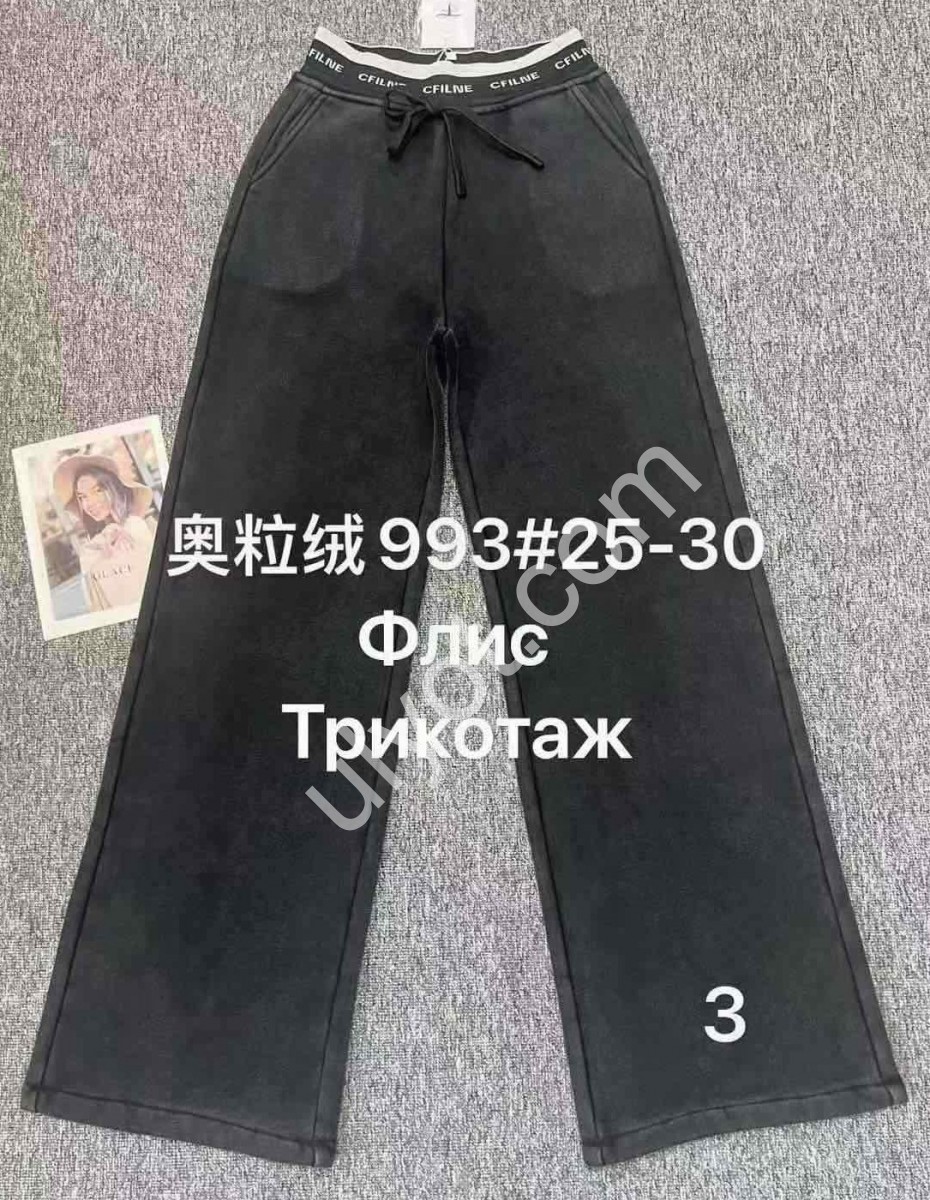 ШТАНЫ (25-30) ФЛИС ГРАФИТ 993-3
