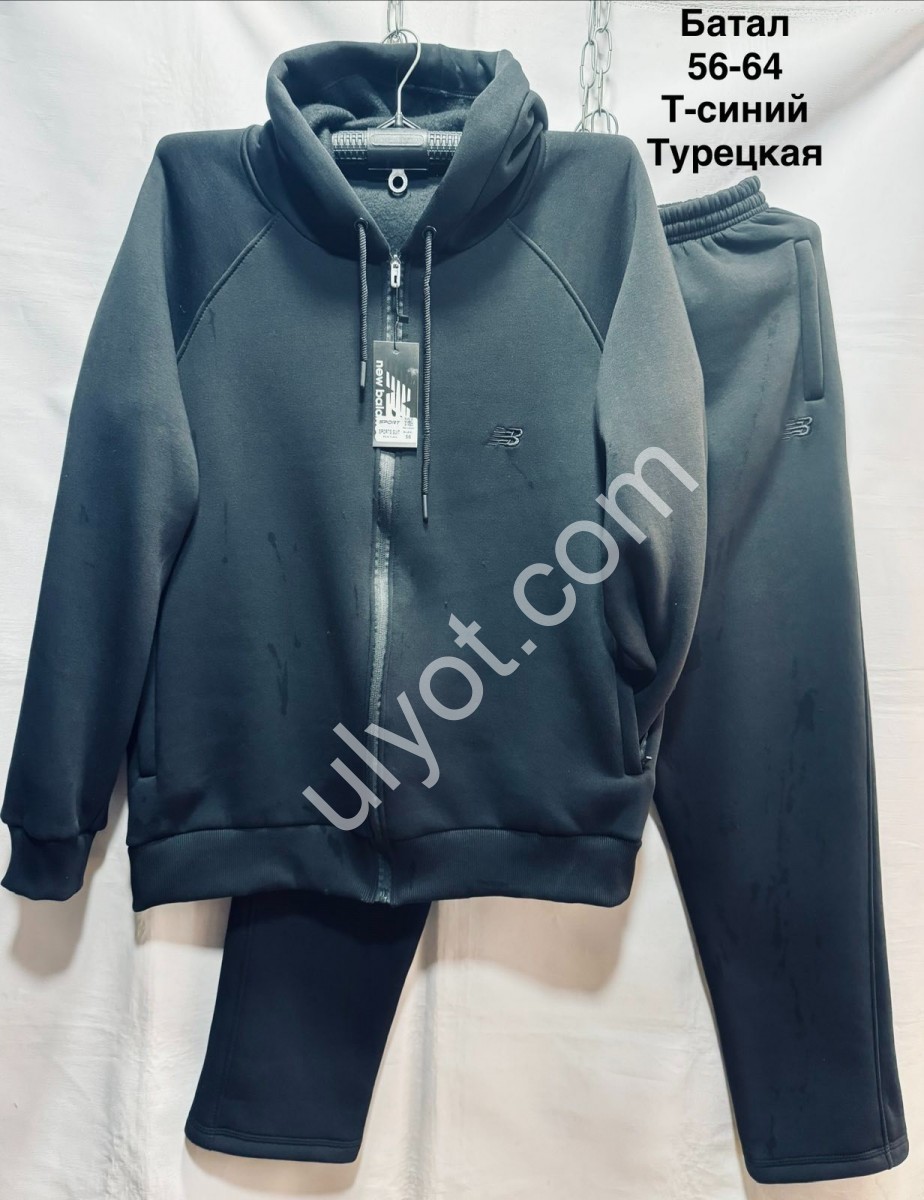 СПОРТ.КОСТЮМ NB02 (56-64) ФЛИС ПРЯМОЙ Т.СИНИЙ 