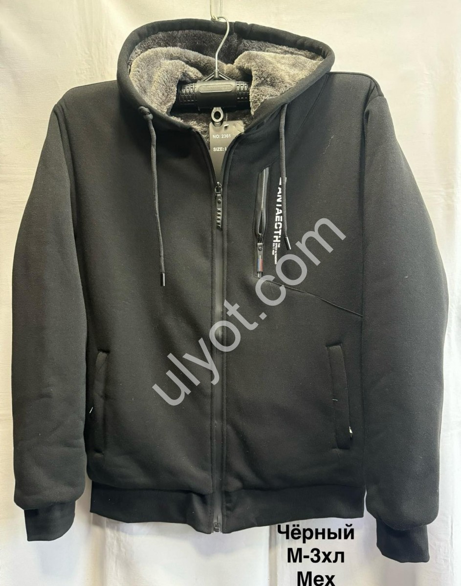 КОФТА (M-3XL) МЕХ ЧЕРНЫЙ 