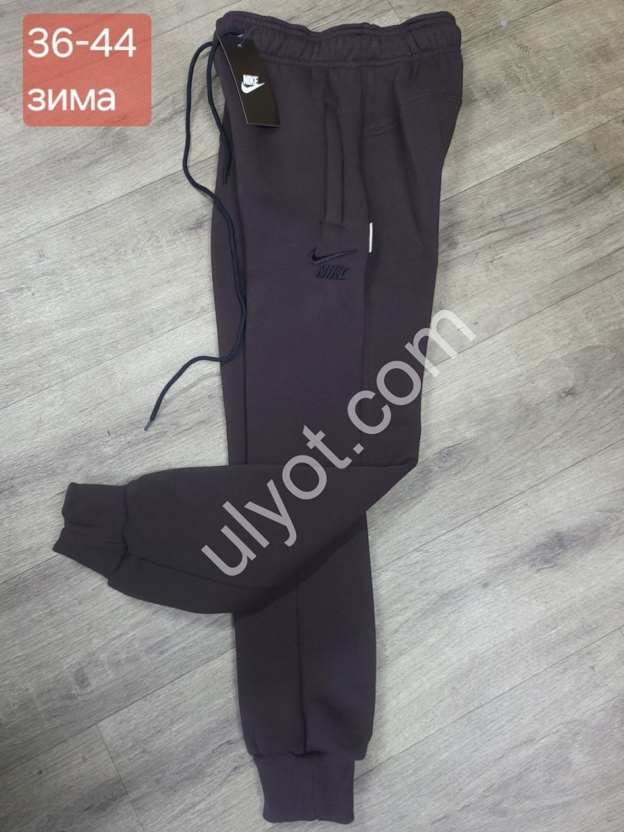 СПОРТ. ШТАНЫ N02 (36-44) ФЛИС МАНЖЕТ ШОКОЛАД 