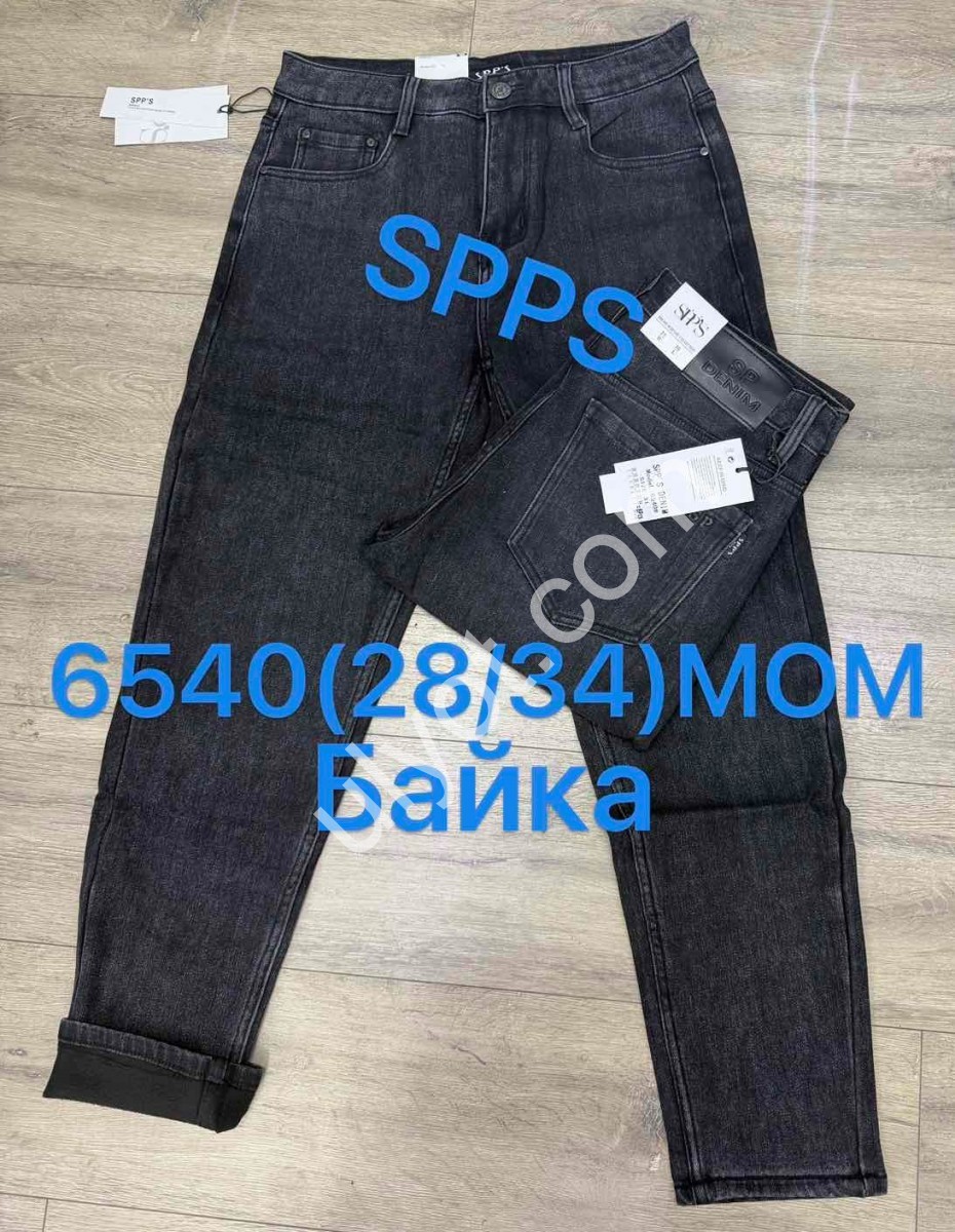ДЖИНСЫ SPPS (28-34) БАЙКА ГРАФИТ 6540