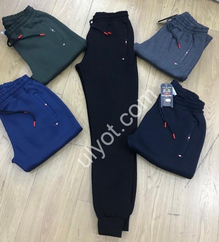 CПОРТ.ШТАНЫ (3XL-6XL) БАЙКА МАНЖЕТ Т.СИНИЙ 5847