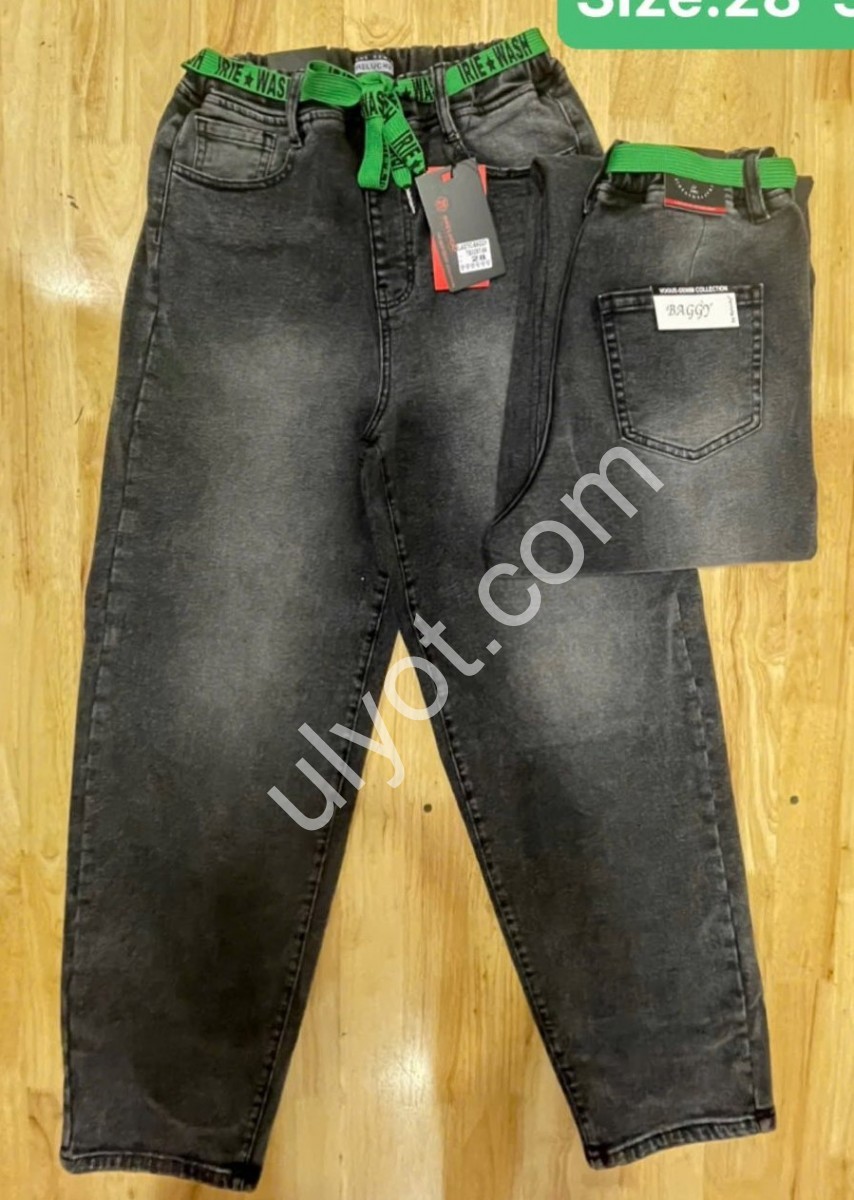 ДЖИНСИ RELUCKY (28-33) БАЙКА СІРИЙ TB0297-8