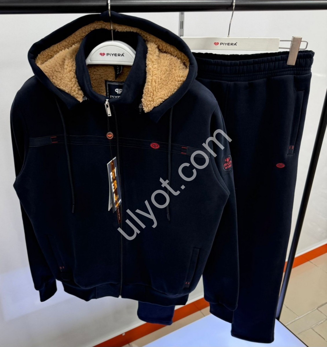 CПОРТ.КОСТЮМ ПИЕРА (M-3XL) МЕХ ПРЯМОЙ Т.СИНИЙ 5199
