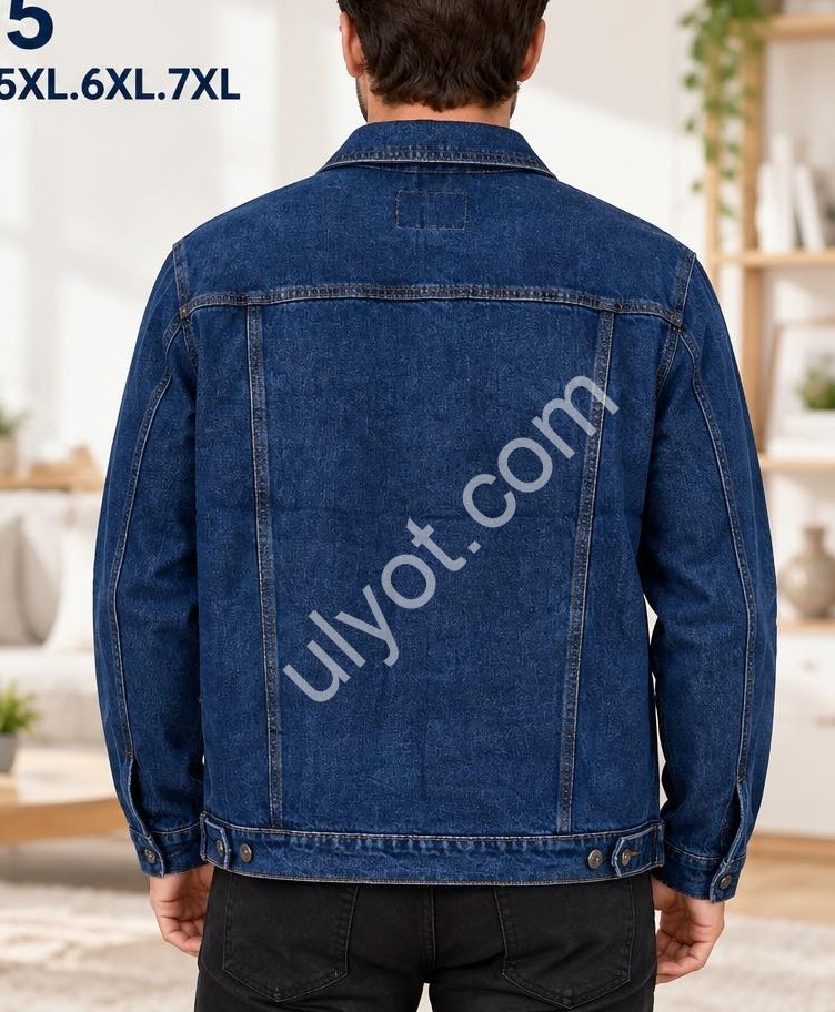 КУРТКА ДЖИНСОВАЯ GAXGAX (2XL-7XL) Т.СИНИЙ 212