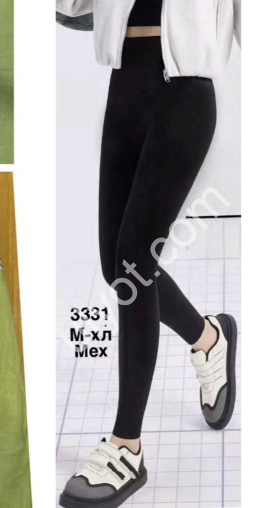 Лосини (M-XL) Хутро Чорне 3331