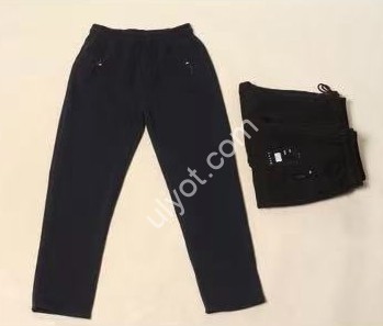СПОРТ.ШТАНЫ (M-3XL) ФЛИС ПРЯМОЙ Т.СИНИЙ 2913