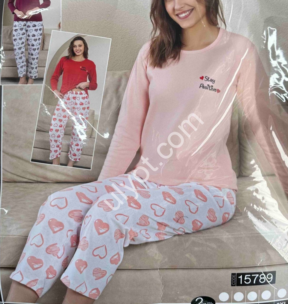 ПІЖАМА (M-3XL) БАЙКА МІКС 15789