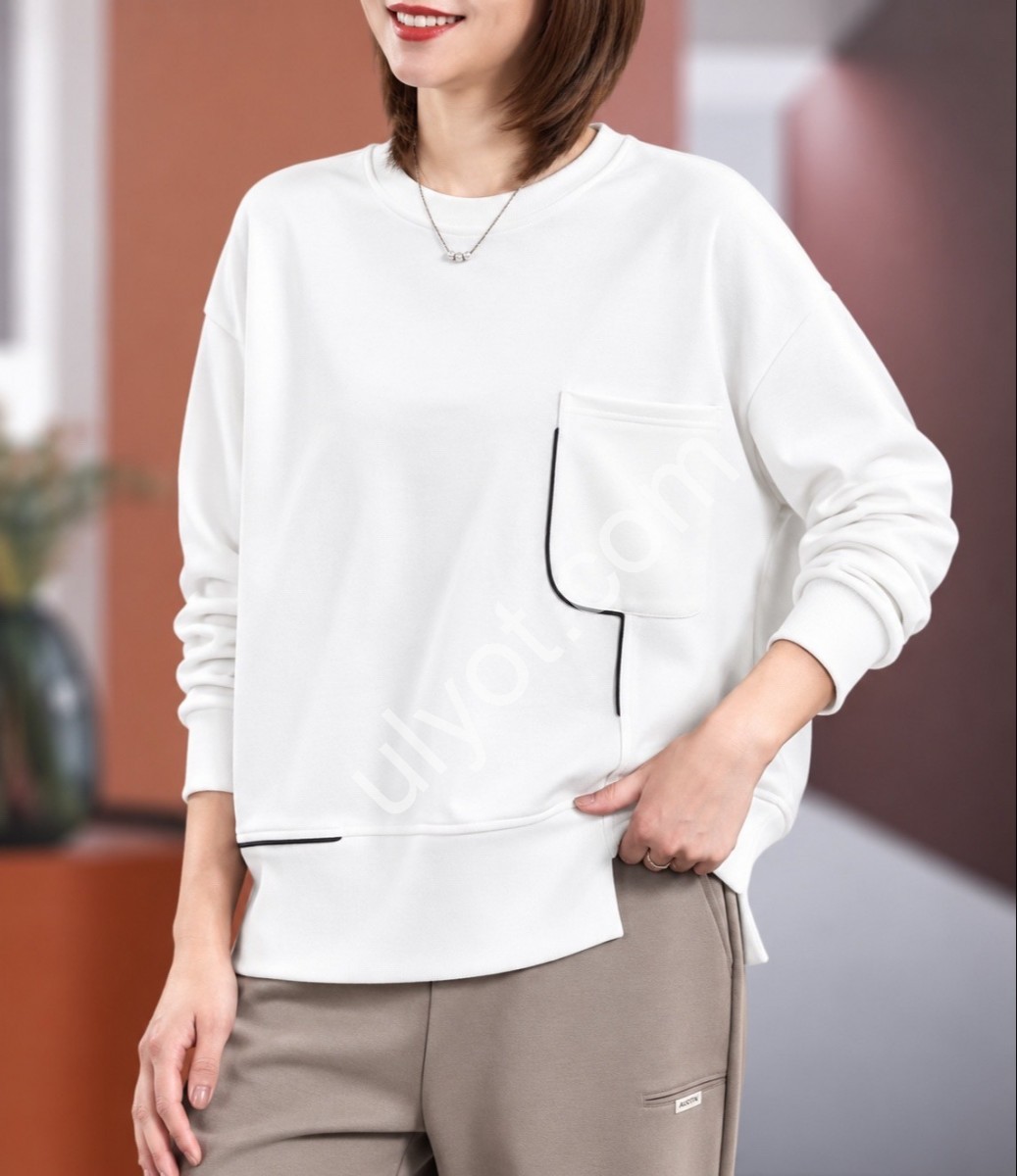 СВІТШОТ (ONE SIZE 46-50) МОЛОЧНИЙ SV0525