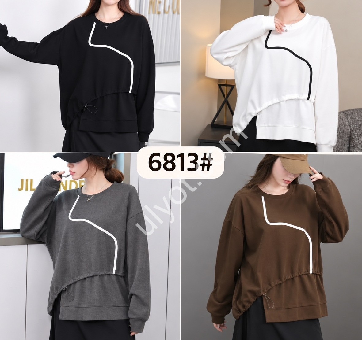 СВИТШОТ (ONE SIZE ) МИКС 6813