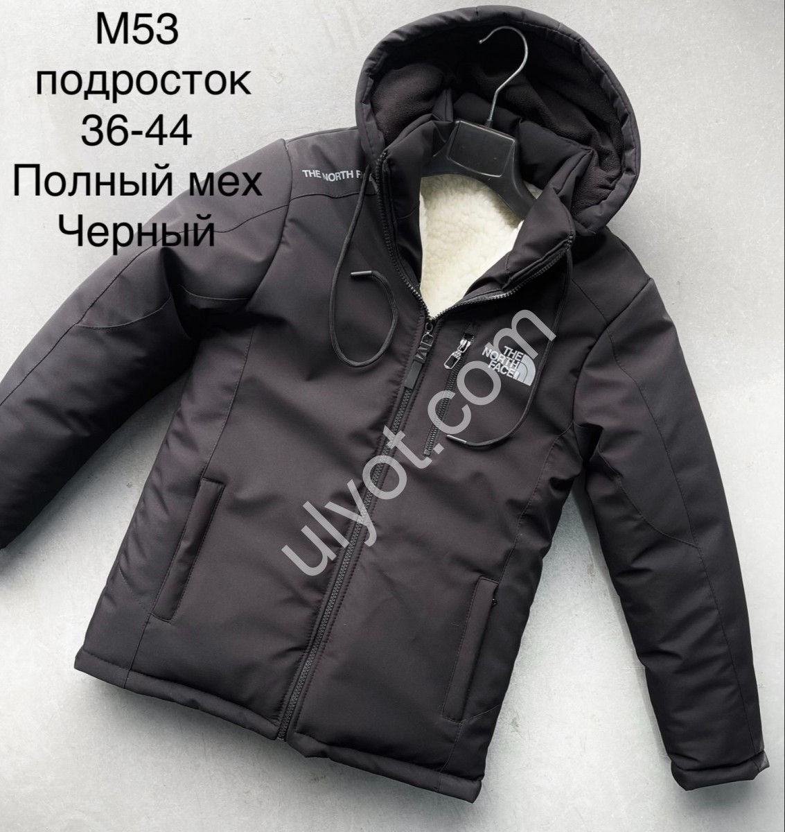КУРТКА T48 (36-44) МЕХ ЧЕРНЫЙ 53